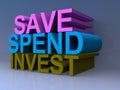 Save, spend and invest