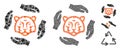 Save tigers Composition Icon of Joggly Pieces