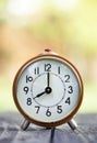 Save time concept - retro alarm clock Royalty Free Stock Photo