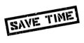 Save time rubber stamp Royalty Free Stock Photo