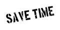 Save time rubber stamp Royalty Free Stock Photo