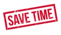 Save time rubber stamp Royalty Free Stock Photo