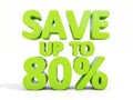 Save up to 80%