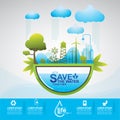 Save The Water Concept