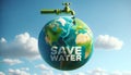 Save Water Eco Conservation Concept