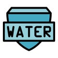 Save water icon vector flat Royalty Free Stock Photo