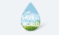 Save Water Natural Nurture Environmentally Development Concept Royalty Free Stock Photo