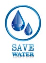 Save water Royalty Free Stock Photo