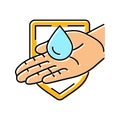 save water water saving color icon vector illustration Royalty Free Stock Photo