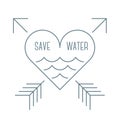 Save water symbol