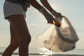 Save water. Volunteer pick up trash garbage at the beach and plastic bottles are difficult decompose prevent harm aquatic life.