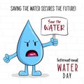 Save the waters card for world water day action