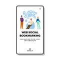 save web social bookmarking vector Royalty Free Stock Photo