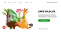 Save wildlife landing page