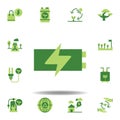 save the world, batteries colored icon. Elements of save the earth illustration icon. Signs and symbols can be used for web, logo Royalty Free Stock Photo