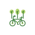 Save the world, bicycle colored icon. Elements of save the earth illustration icon. Signs and symbols can be used for web, logo, Royalty Free Stock Photo