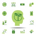 save the world, thought colored icon. Elements of save the earth illustration icon. Signs and symbols can be used for web, logo, Royalty Free Stock Photo