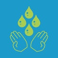 Savewater. Vector illustration decorative design Royalty Free Stock Photo