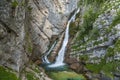 Savica waterfall, Bohinj, Slovenia Royalty Free Stock Photo