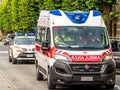Savigliano, Cuneo, Italy Ambulance of the Italian Red Cross