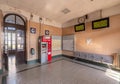 waiting room in the railway station in Savigliano, Italy Royalty Free Stock Photo