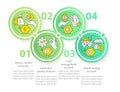 Saving accounts types circle infographic template Royalty Free Stock Photo