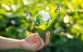 Saving energy concept, Earth day Royalty Free Stock Photo