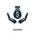 Saving icon. Simple element from investment collection. Creative Saving icon for web design, templates, infographics and more