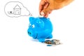 Saving money for the best future. Royalty Free Stock Photo