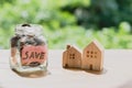 Saving money for buying house concept Royalty Free Stock Photo