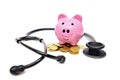 Saving money for healthcare Royalty Free Stock Photo