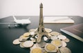 Saving money to travel to Paris vacation