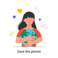 Saving planet concept Royalty Free Stock Photo