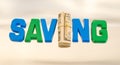 Saving: possible logo. Royalty Free Stock Photo