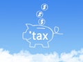 Saving for tax with cloud shape