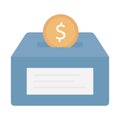 Savingflat vector icon which can easily modify or edit Royalty Free Stock Photo