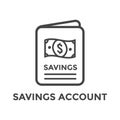 Savings Account Student Loan w Debt Forgiveness Icon Royalty Free Stock Photo