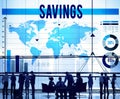 Savings Accounting Banking Economy Financial Concept Royalty Free Stock Photo