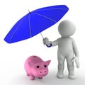 Savings insurance concept