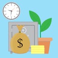 Savings money vector