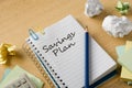 Savings plan Royalty Free Stock Photo