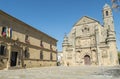 Savior Chapel El Salvador and the Parador Hotel, Ubeda, Jaen, Royalty Free Stock Photo