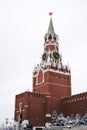 Saviors tower on the Red Square in Moscow