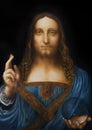 Saviour of the world. Salvador mundi. My own reproduction of Leonardo DaVinci painting.