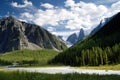 Savlo szavlo valley and rock face - altai Royalty Free Stock Photo