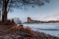 Savonlinna castle at the winter. Finland