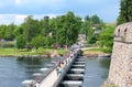 Savonlinna. Finland. Floating bridge