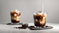 AI-Generated Japanese Iced Coffee: A Refreshing Fusion Brewed Hot, Poured Over Ice