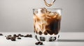 AI-Generated Japanese Iced Coffee: A Refreshing Fusion Brewed Hot, Poured Over Ice