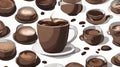 AI-Generated Japanese Delight: Kohekohe Blend Infused with Coffee and Cocoa, Unveiling a Rich Chocolatey Flavor Royalty Free Stock Photo